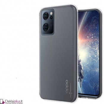 Silikoninis ploniausias dėklas  - permatomas (Oppo Find X5 Lite)